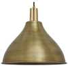 Industville Sleek Cone Pendant Light - 12 Inch - Brass