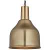 Industville Sleek Cone Pendant Light - 7 Inch - Brass