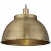 Industville Sleek Dome Pendant Light - 17 Inch - Brass