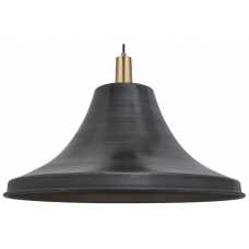 Industville Sleek Giant Bell Pendant Light - 20 Inch - Pewter
