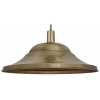 Industville Sleek Giant Hat Pendant Light - 21 Inch - Brass