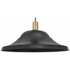 Industville Sleek Giant Hat Pendant Light - 21 Inch - Pewter