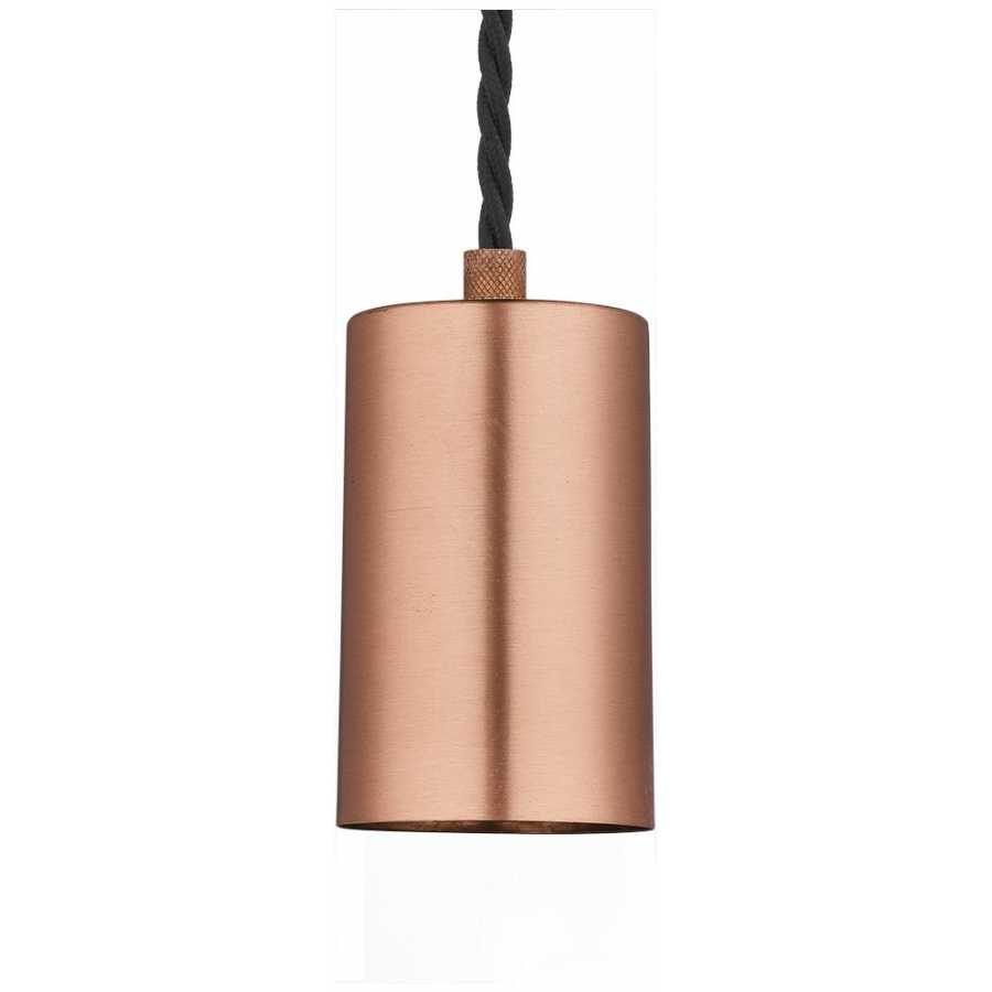 Industville Sleek Large Edison 1 Wire Pendant - Copper