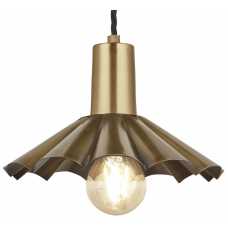 Industville Sleek Umbrella Pendant Light - 8 Inch - Brass