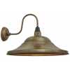 Industville Swan Neck Giant Hat Wall Light - 21 Inch - Brass