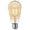 Industville Vintage Edison Pear Old Filament Dimmable LED Light Bulb - E27 5W ST64 - Amber