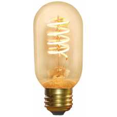 Industville Vintage Edison Tube Spiral Dimmable LED Light Bulb - E27 5W T45 - Amber