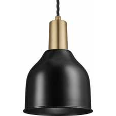 Industville Sleek Cone Pendant Light - 7 Inch - Matte Black