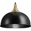 Industville Chelsea Dome Pendant Light - Matte Black