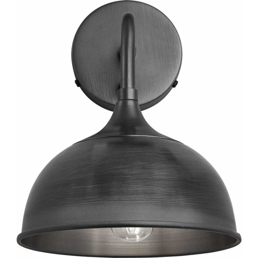 Industville Chelsea Dome Wall Light - Pewter - Pewter Holder