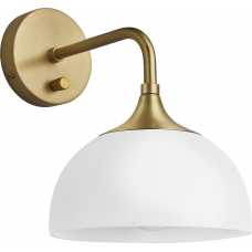 Industville Chelsea Opal Glass Dome Wall Light