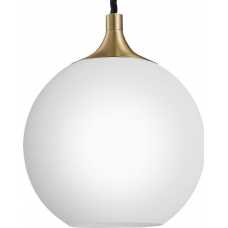 Industville Chelsea Opal Glass Globe Pendant Light - 9 Inch