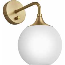 Industville Chelsea Opal Glass Globe Wall Light