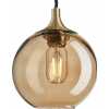 Industville Chelsea Tinted Glass Globe Pendant Light - 7 Inch - Amber