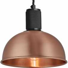 Industville Knurled Dome Pendant Light - 8 Inch - Copper