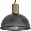 Industville Knurled Dome Pendant Light - 8 Inch - Pewter