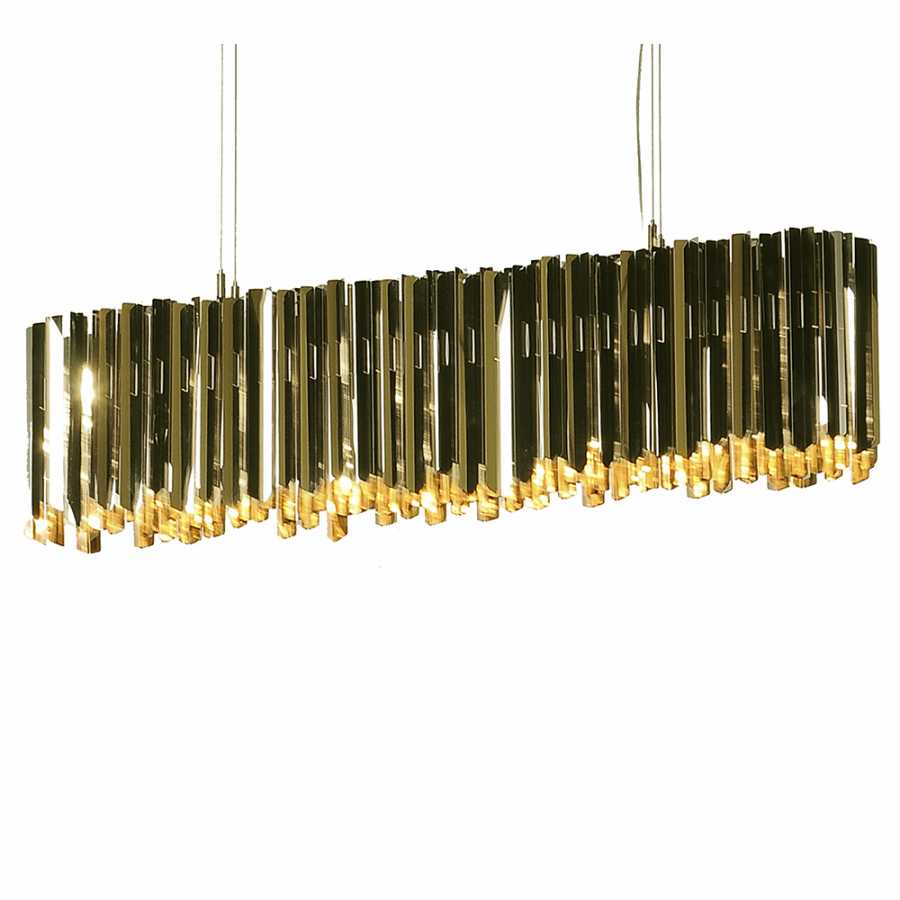 Innermost Facet Lozenge 107 Pendant Lights - Polished Brass