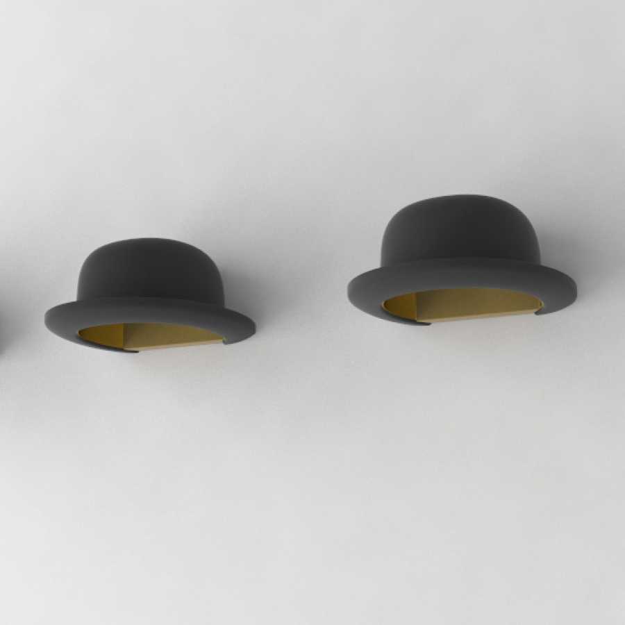 Innermost Jeeves Bowler Hat Wall Lights by Jake Phipps 