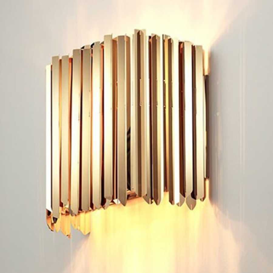 Innermost Facet Wall Lights - Polished Brass