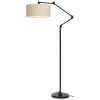 Its About RoMi Amsterdam Floor Lamp - Black & Light Linen