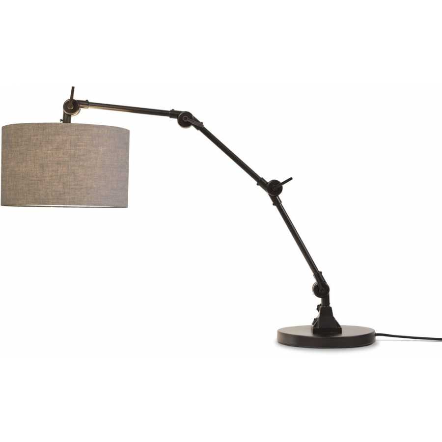 Its About RoMi Amsterdam Table Lamp - Black & Dark Linen