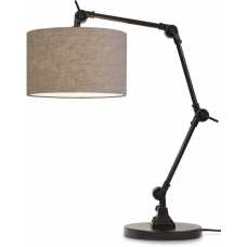 Its About RoMi Amsterdam Table Lamp - Black & Dark Linen