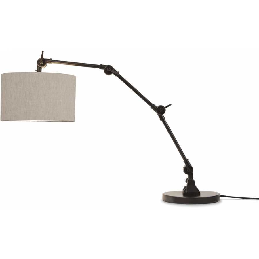 Its About RoMi Amsterdam Table Lamp - Black & Light Linen