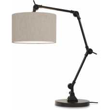 Its About RoMi Amsterdam Table Lamp - Black & Light Linen