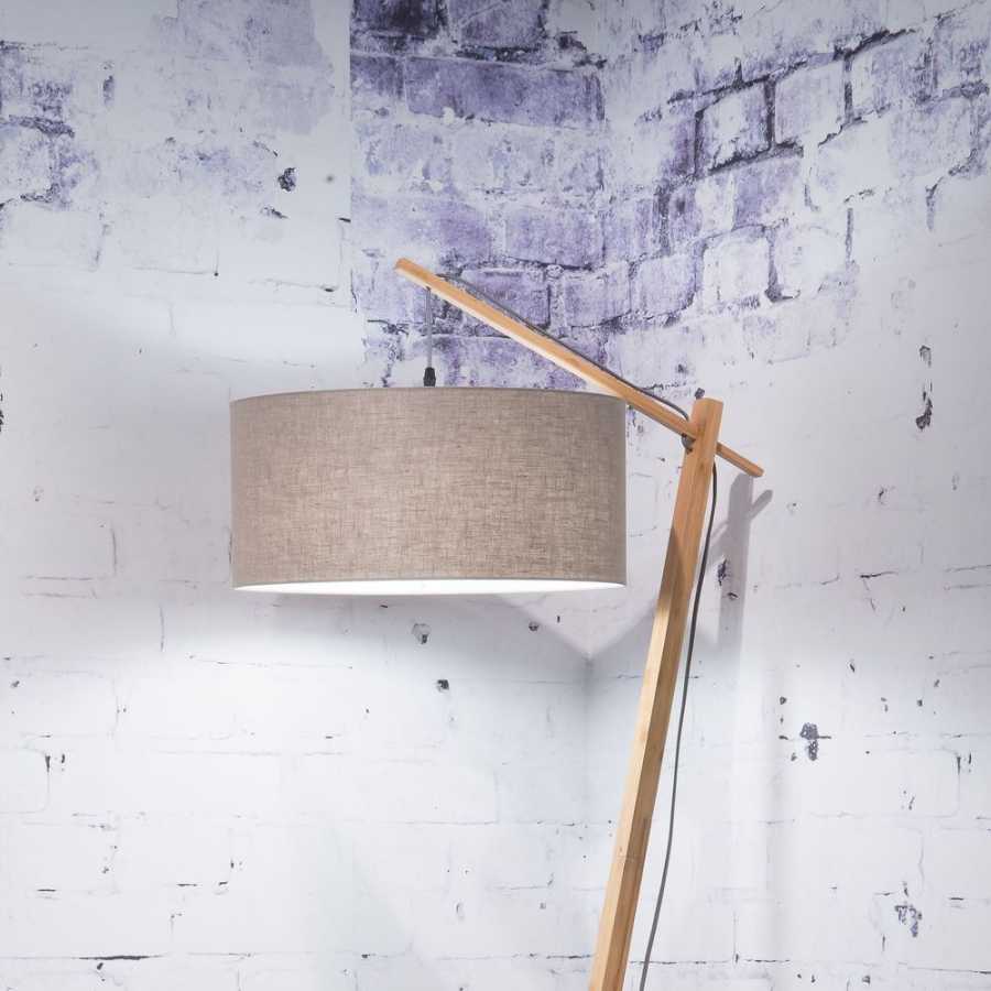 Good&Mojo Andes Floor Lamp - Dark Linen & Natural