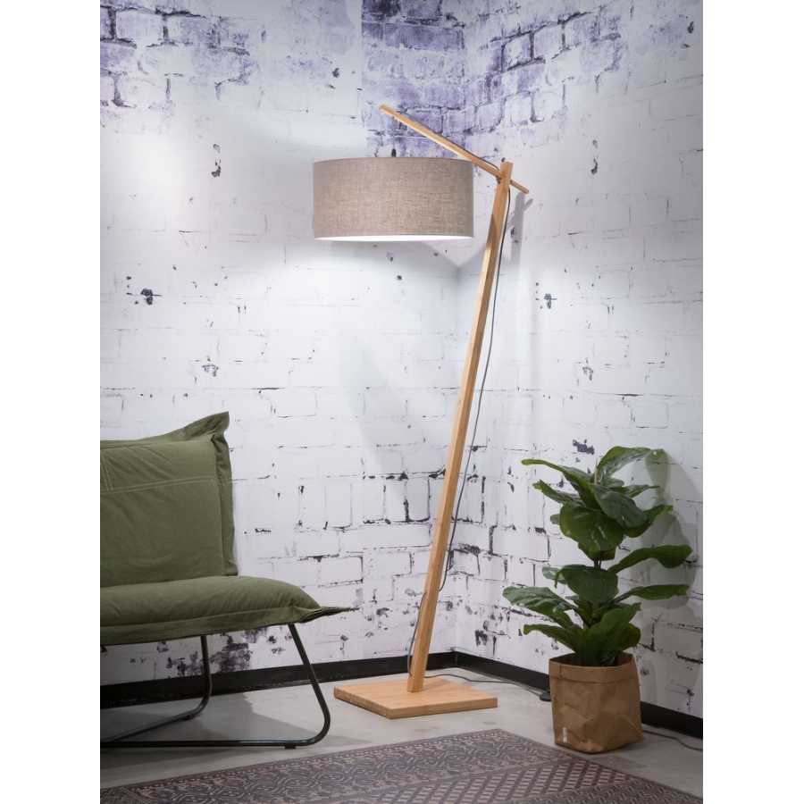 Good&Mojo Andes Floor Lamp - Dark Linen & Natural