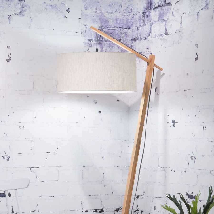 Good&Mojo Andes Floor Lamp - Light Linen & Natural