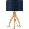 Good&Mojo Annapurna Table Lamp - Denim Blue & Natural