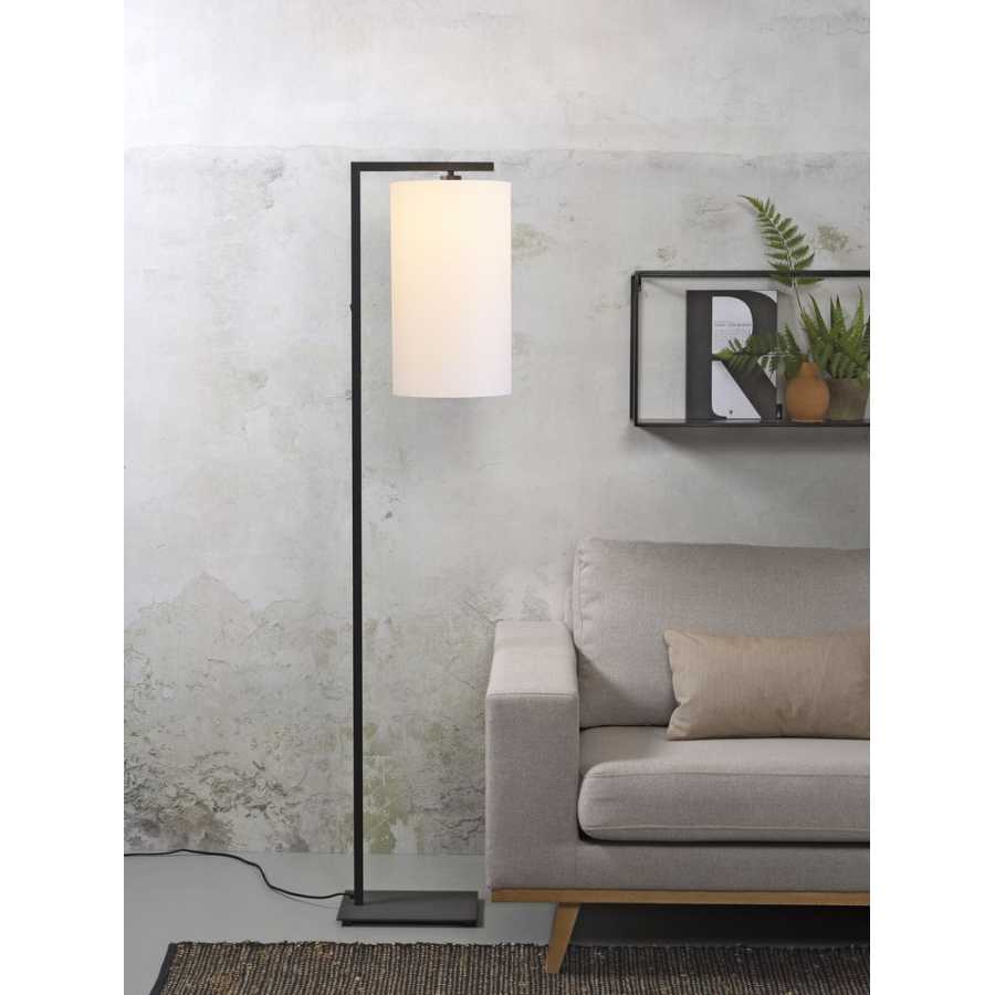 Its About RoMi Boston Floor Lamp - White & Black - Large