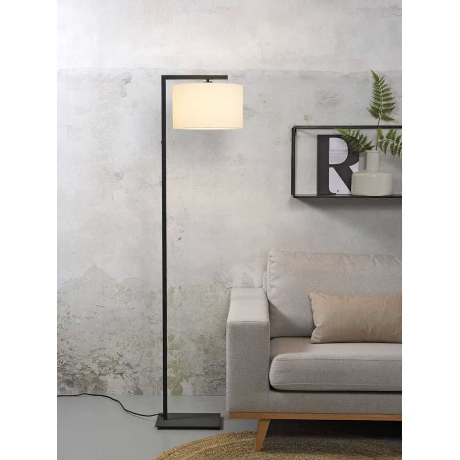 Its About RoMi Boston Floor Lamp - White & Black - Small