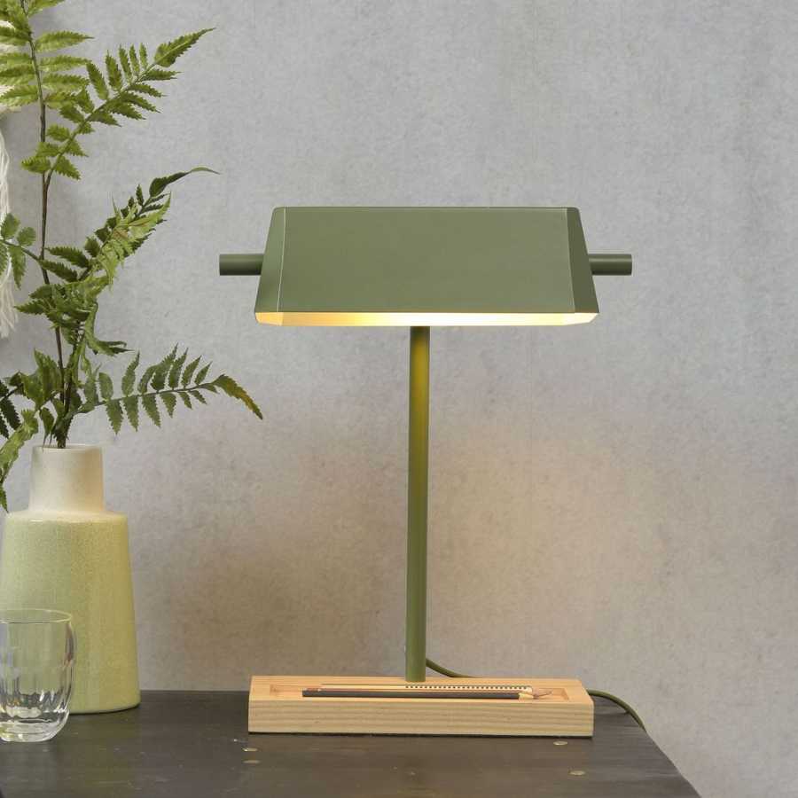 Its About RoMi Cambridge Table Lamp - Natural & Olive Green