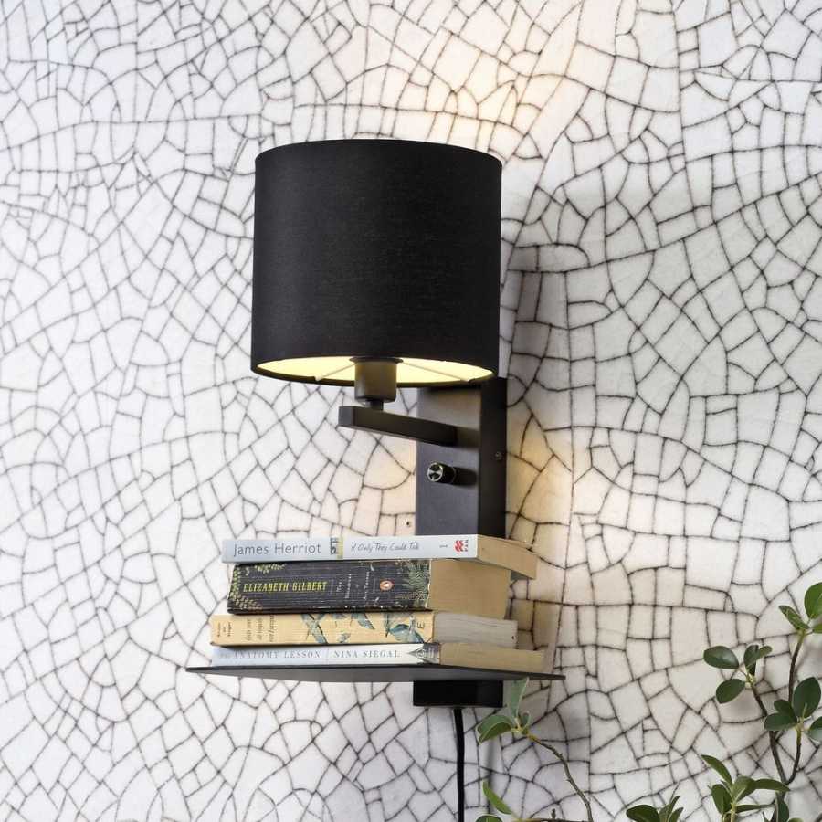 Its About RoMi Florence Wall Light With Shade - Black - Small