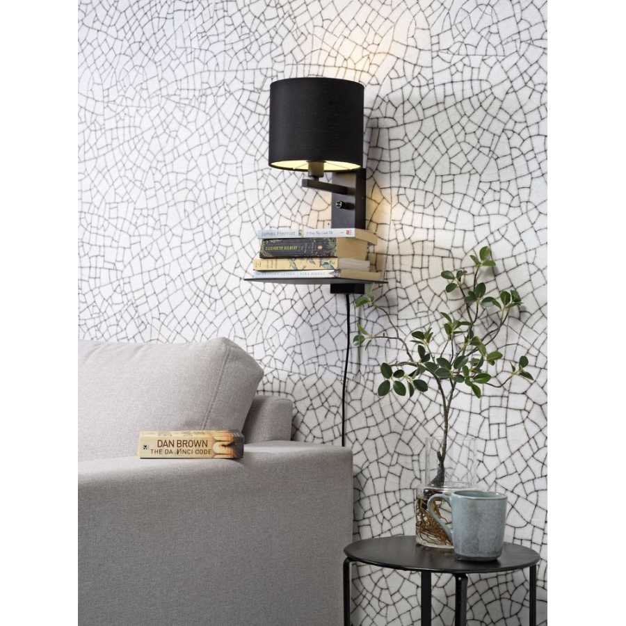 Its About RoMi Florence Wall Light With Shade - Black - Small