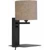 Its About RoMi Florence Wall Light With Shade - Black & Dark Linen