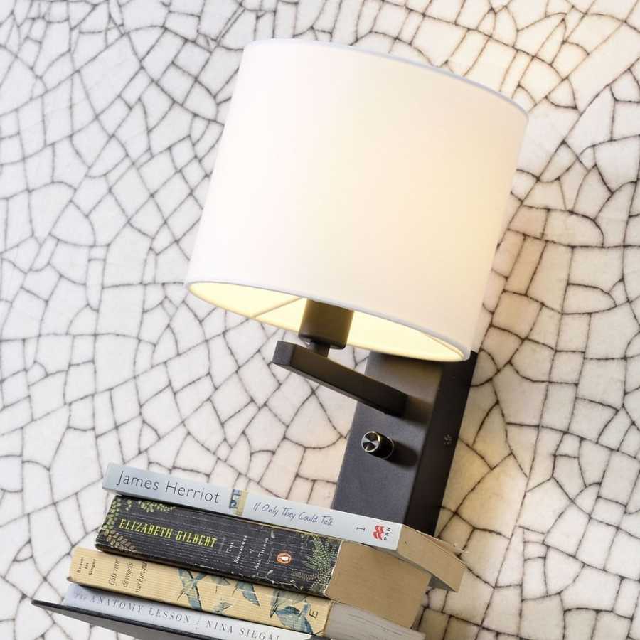 Its About RoMi Florence Wall Light With Shade - Black & White - Small
