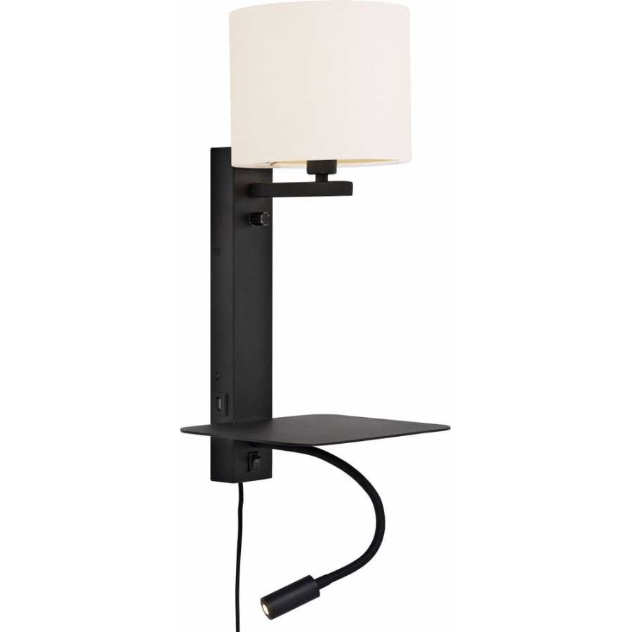 Its About RoMi Florence Wall Light With Shade - Black & White