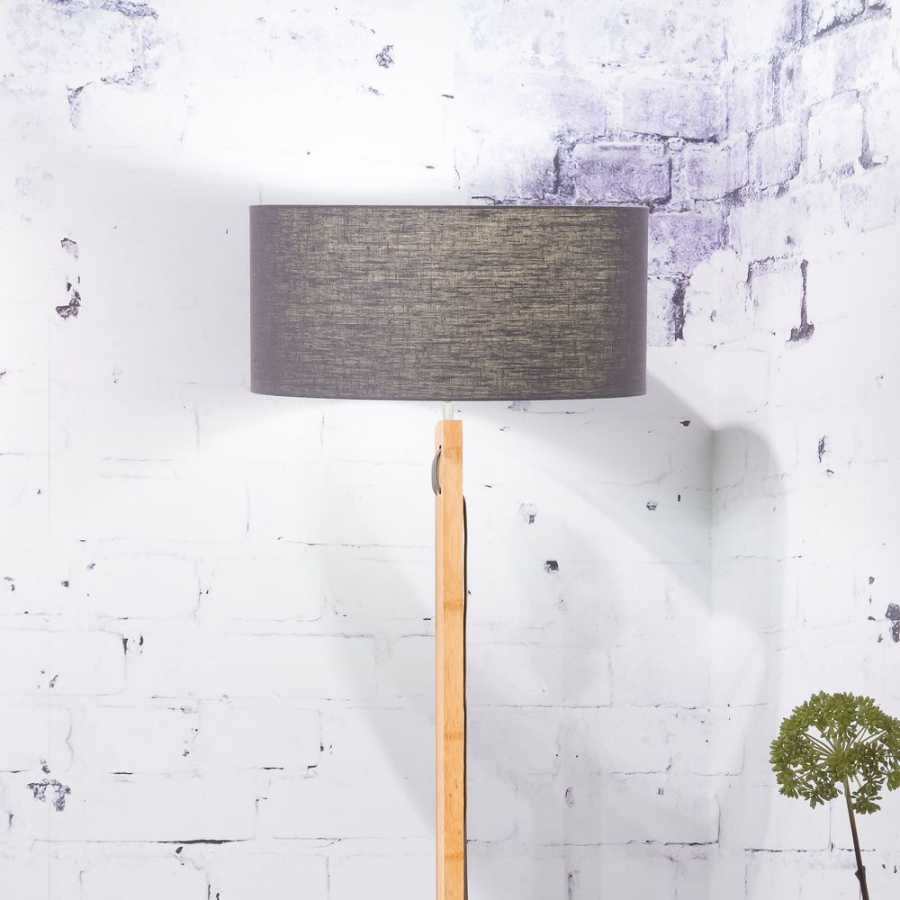 Good&Mojo Fuji Floor Lamp - Dark Grey & Natural