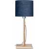 Good&Mojo Fuji Table Lamp - Denim Blue & Natural