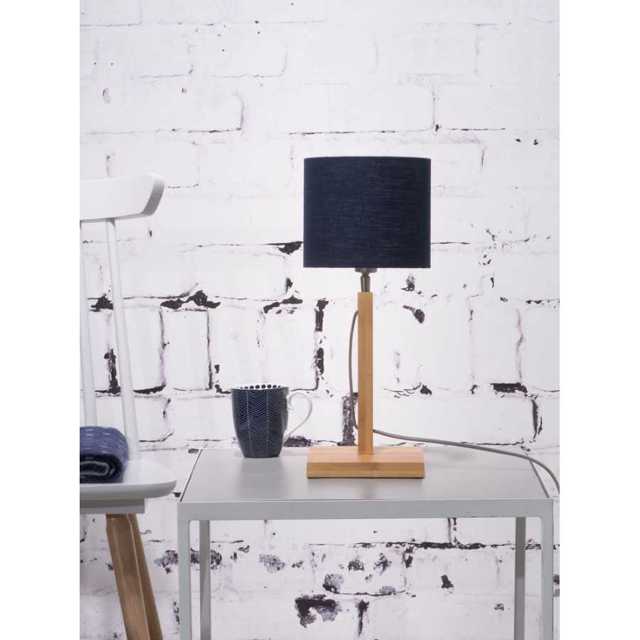 Good&Mojo Fuji Table Lamp - Denim Blue & Natural