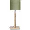 Good&Mojo Fuji Table Lamp - Forest Green & Natural