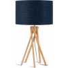 Good&Mojo Kilimanjaro Table Lamp - Denim Blue & Natural