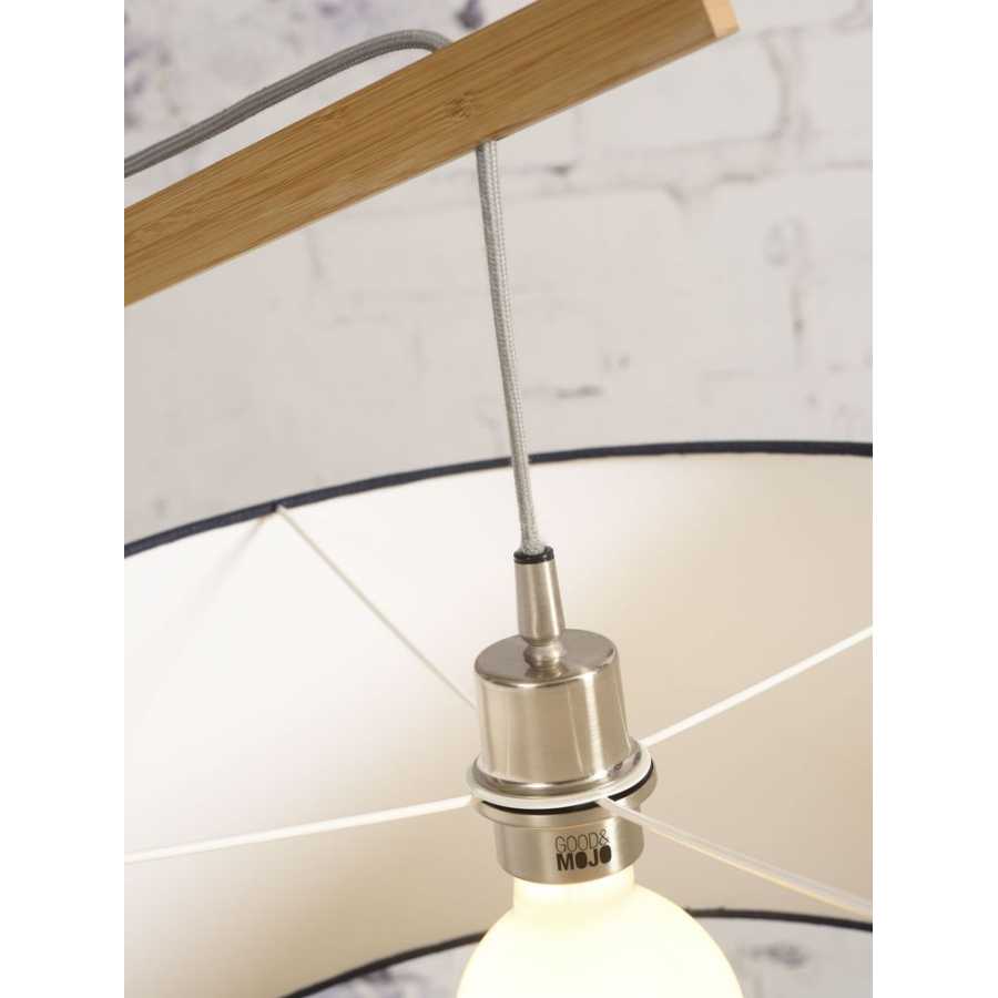 Its About RoMi Montblanc Floor Lamp - Natural & Denim Blue