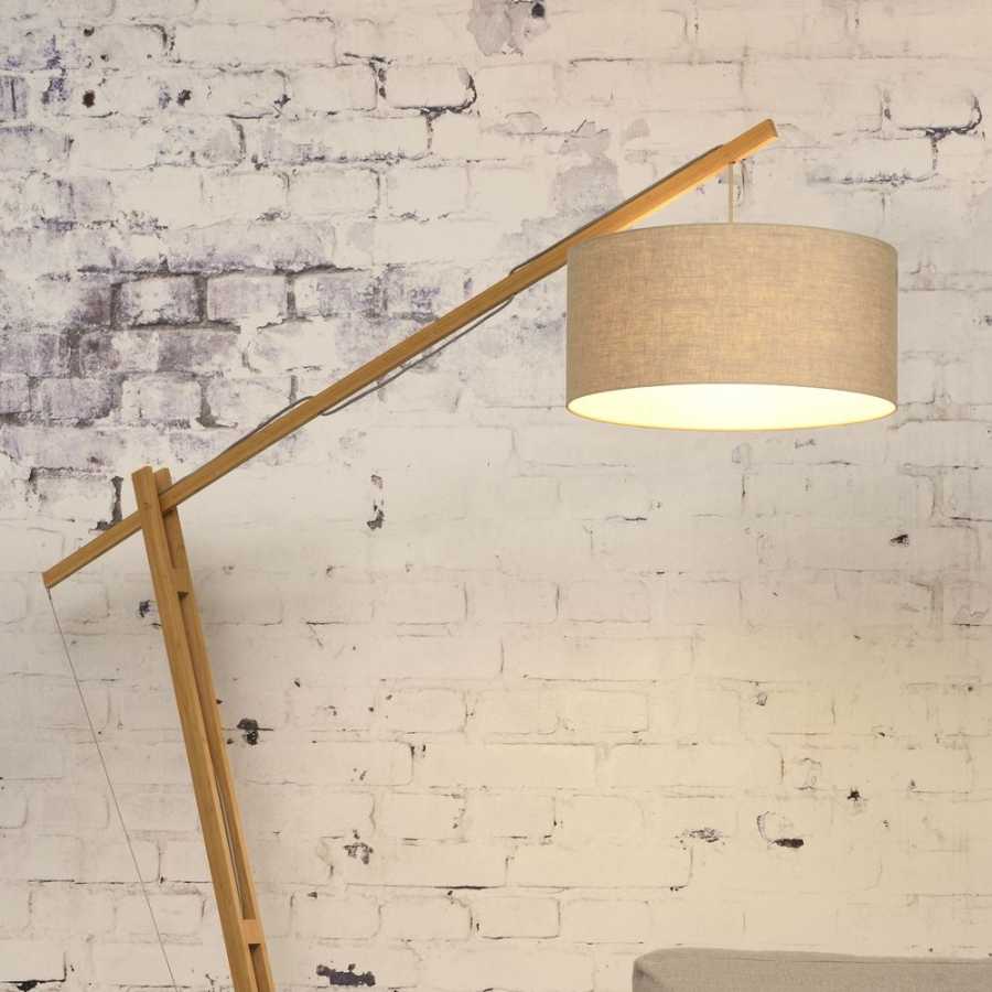 Its About RoMi Montblanc Floor Lamp - Natural & Dark Linen