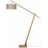 Its About RoMi Montblanc Floor Lamp - Natural & Dark Linen