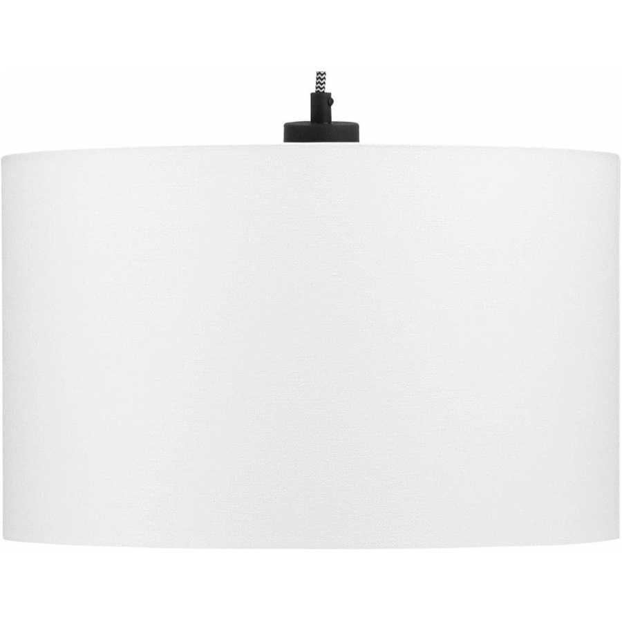 Its About RoMi Oslo Pendant Light With Shade - White - Height: 25cm x Diameter: 40cm