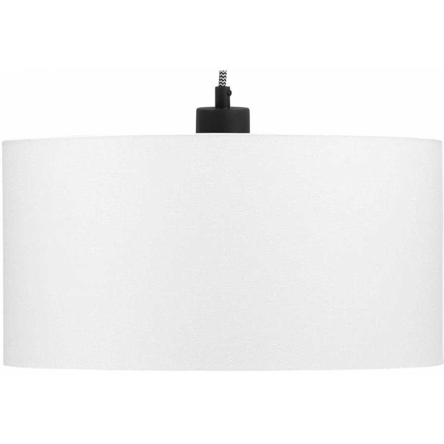 Its About RoMi Oslo Pendant Light With Shade - White - Height: 23cm x Diameter: 47cm